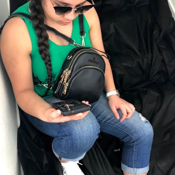 Noblag Women’s Leather Mini Travel Backpack - Picture 2 of 8